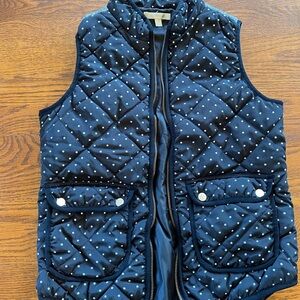 Quilted Polka Dot Vest